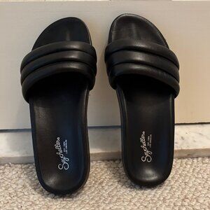 Seychelles Low Key Slide Sandal Size:8 Color: Black